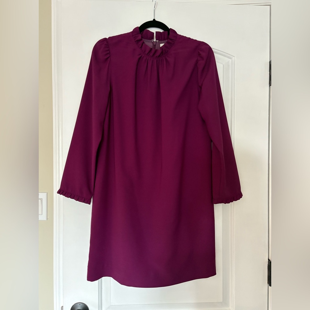 J Crew plum sheath dress